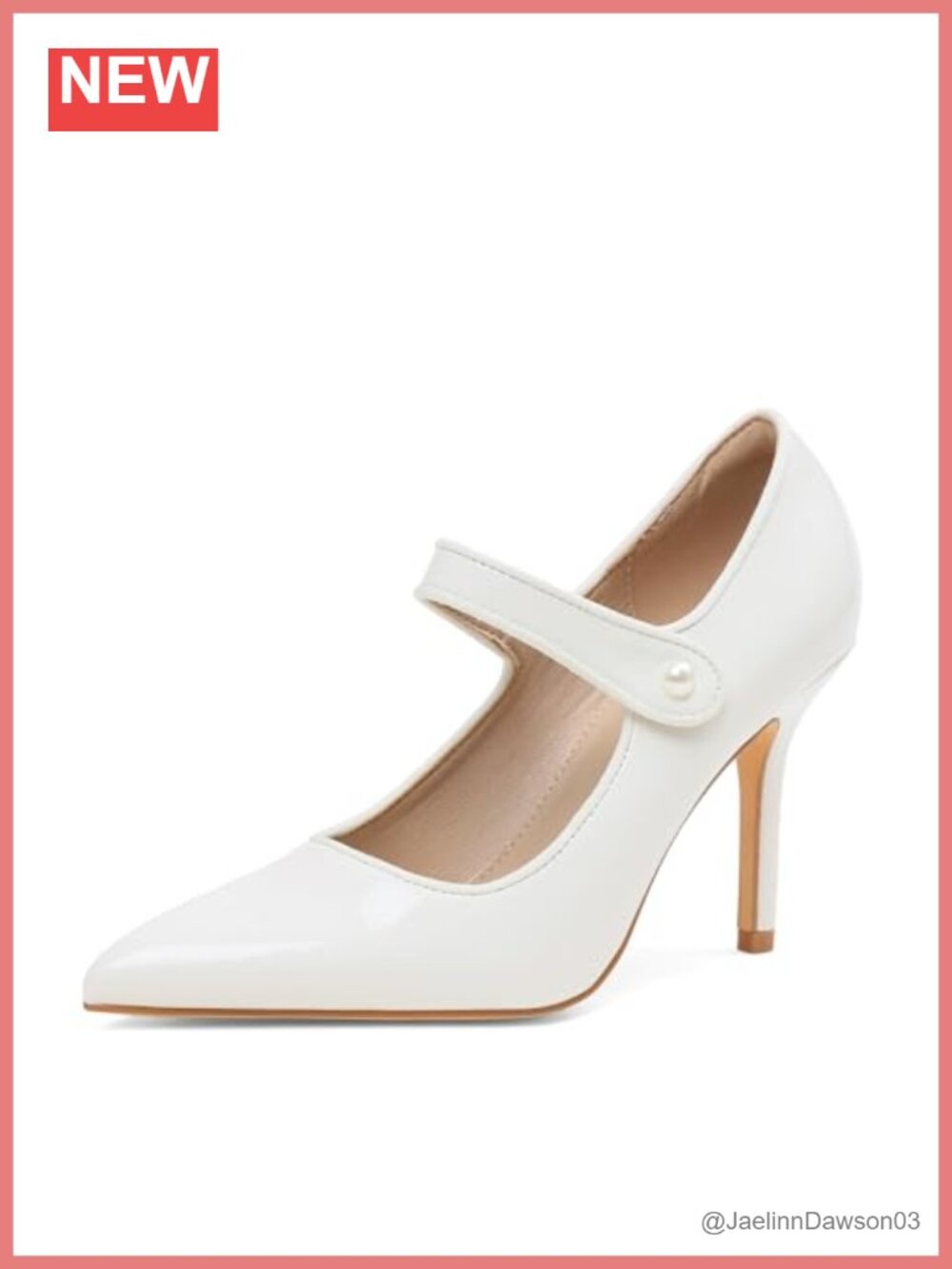 Women's Pointed Toe Mary Jane High Heel Pumps Patent Leather Stiletto Dress